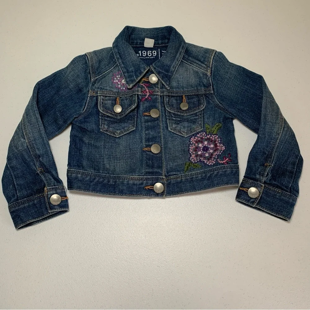BABY GAP DENIM JEAN BUNDLE 18 month 2t jean‎ jacket jean overall dress overalls